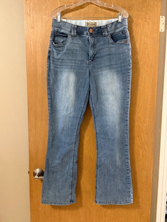 Democracy Denim - Democracy Ab Technology Medium Wash Flare Jeans in Blue